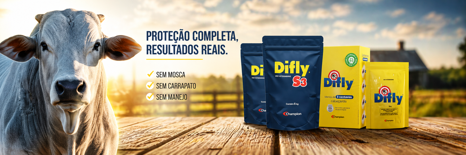 Difly Champion - Proteção completa para o gado