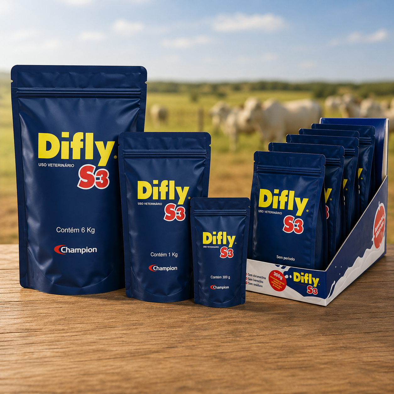 Difly S3 Champion — controle de mosca e carrapato